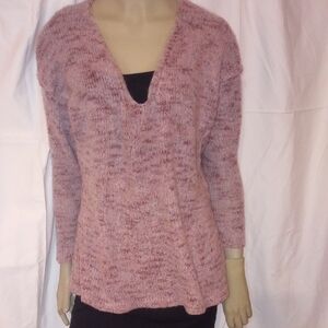 Free PeopleWomen's Pink V-Neck Sweater
